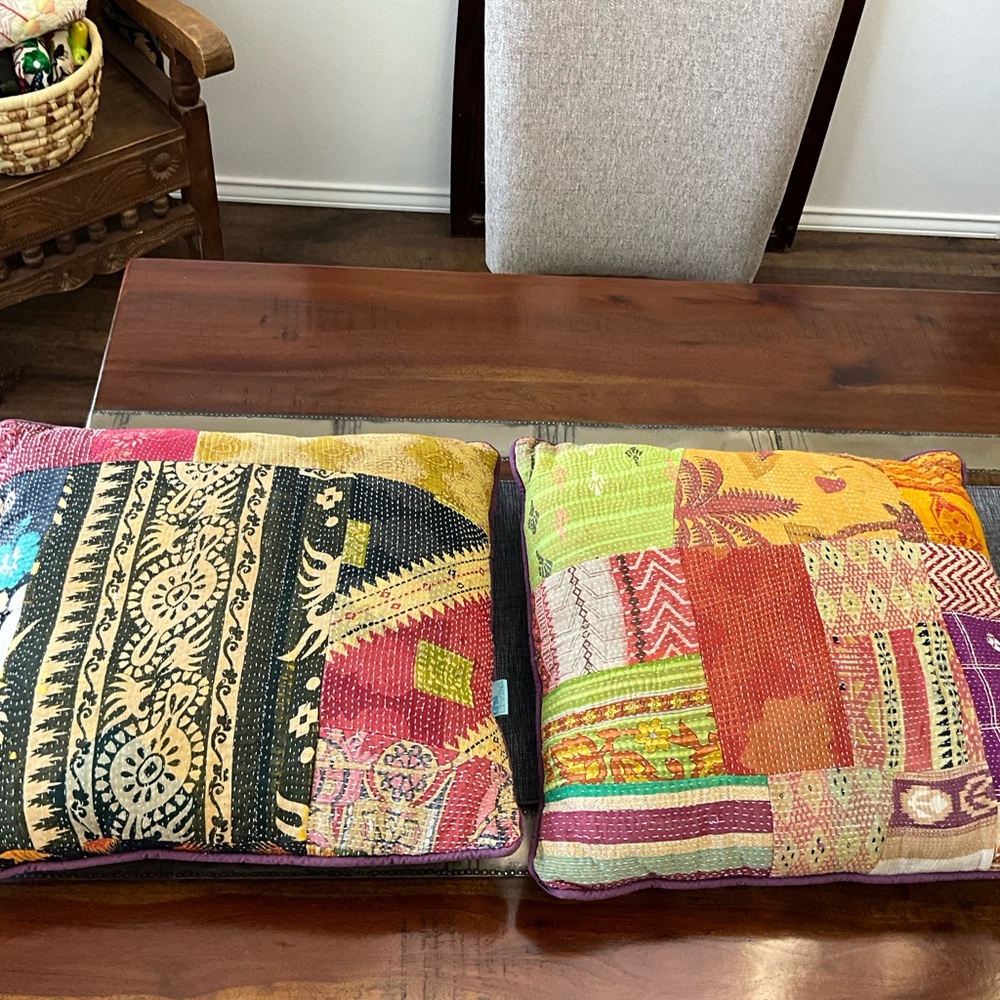 Kantha pillows Multicolor